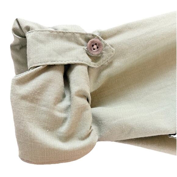 ExOfficio Insect Shield Long Sleeve Green Button Down Shirt Men’s Medium - Picture 16 of 16